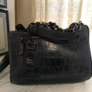 Alice and Olivia Croc Hamdbag